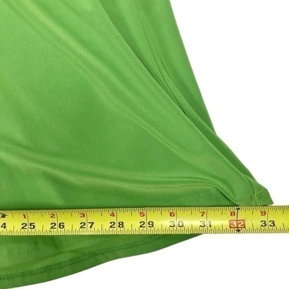 Evan Picone Babydoll Criss-Cross Bust Formal Dress Sz 8 Green‎ Party Stretch NWT - Picture 11 of 15